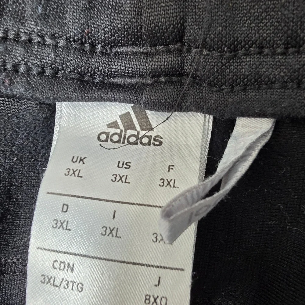 Adidas Tiro 17 Pants Mens 3XL Black White Stripes Soccer Training Joggers 44/30